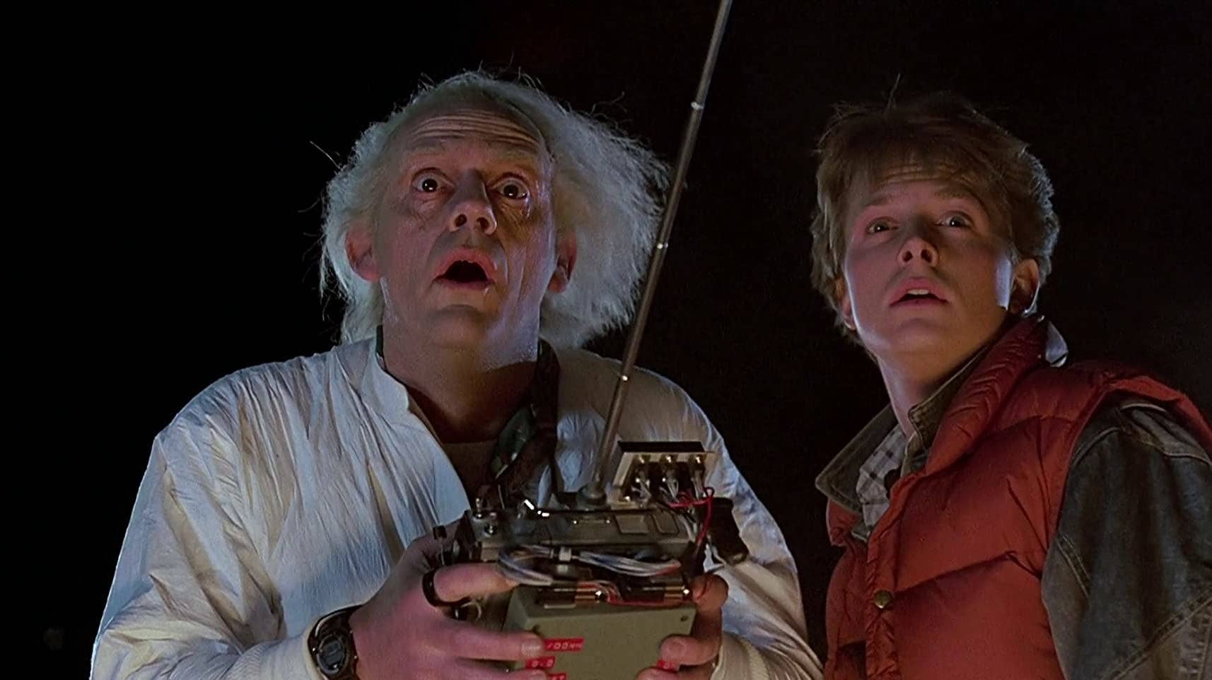 To personer fra filmen Back to the Future