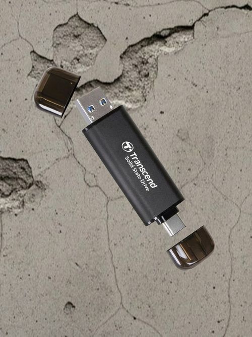 256GB External SSD 2-In-1 Type-C & Type-A