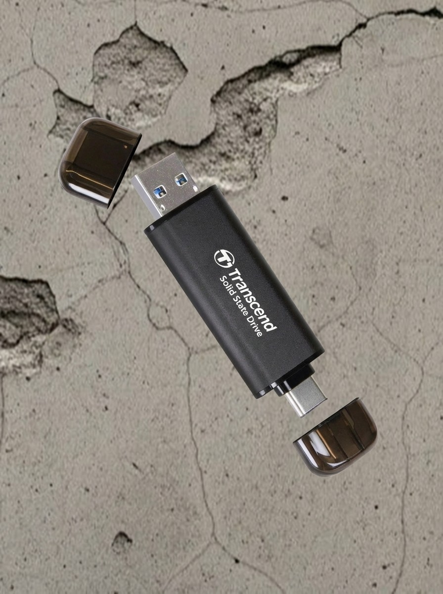 256GB External SSD 2-In-1 Type-C & Type-A
