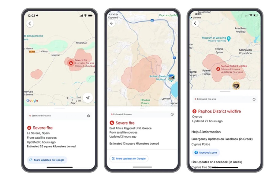 Google expands its wildfire alerts across multiple European and African countries