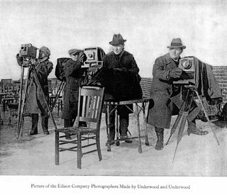 14 Edison Company photographers were poised to capture the eclipse and any unusual phenomena in New York City Jan. 24, 1925.