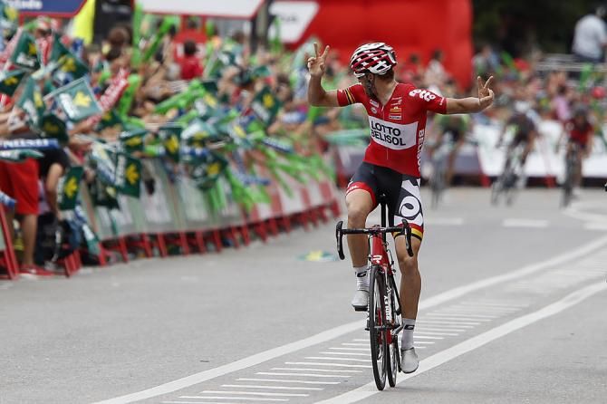 Adam Hansen (Lotto Belisol) wins stage 19 of the Vuelta a Espa&ntilde;a