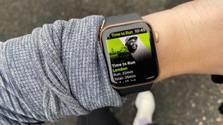A photo of the London run on the Apple Fitness Plus Time to Run series 