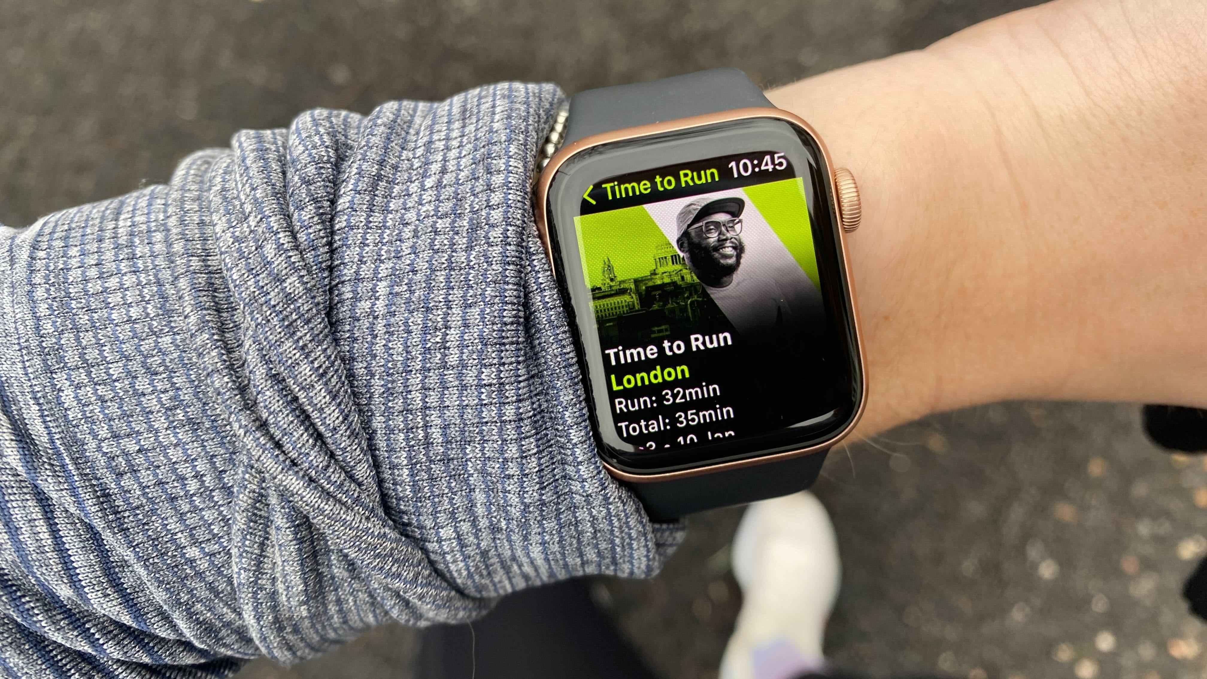 A photo of the London run on the Apple Fitness Plus Time to Run series