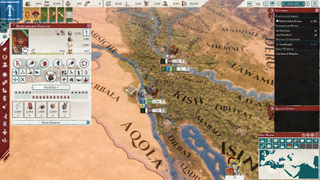 An image from video game Imperator: Rome of a legion being raised.