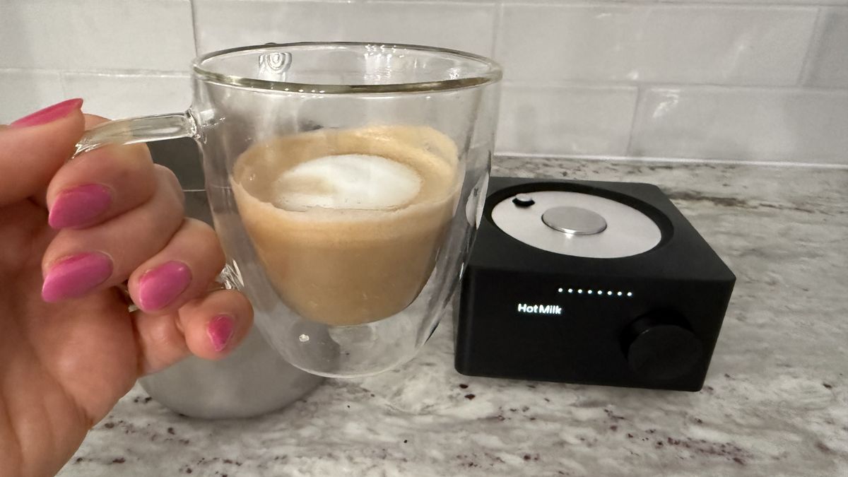 Terra Kaffe Aero hot milk setting