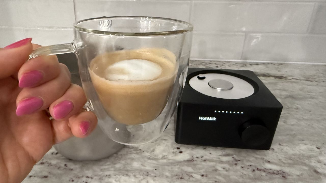 Terra Kaffe Aero hot milk setting
