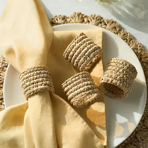 Sisal Napkin Rings, Set of 4 