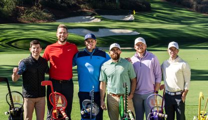 DeChambeau and Dude Perfect at Augusta National