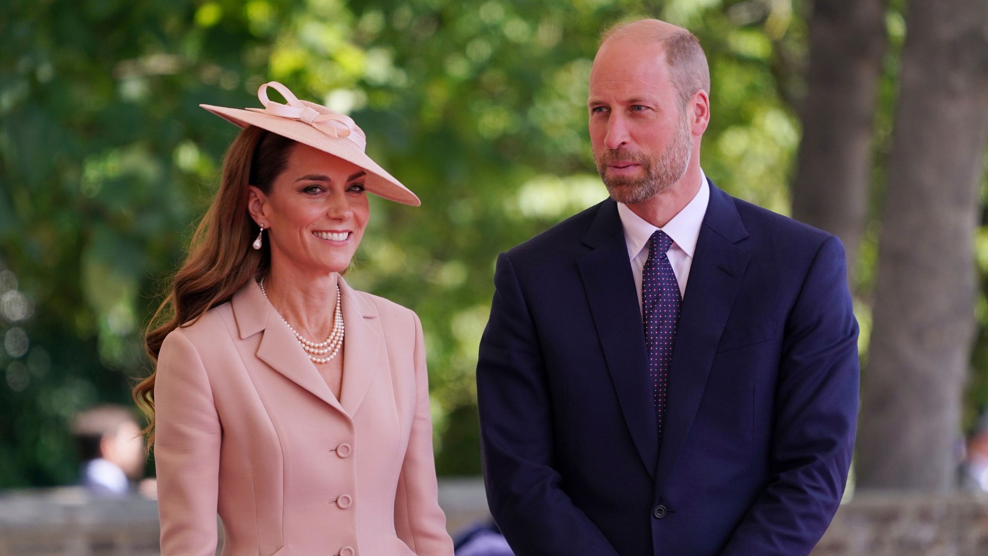 The Prince and Princess of Wales attend a state visit by the President of the French Republic