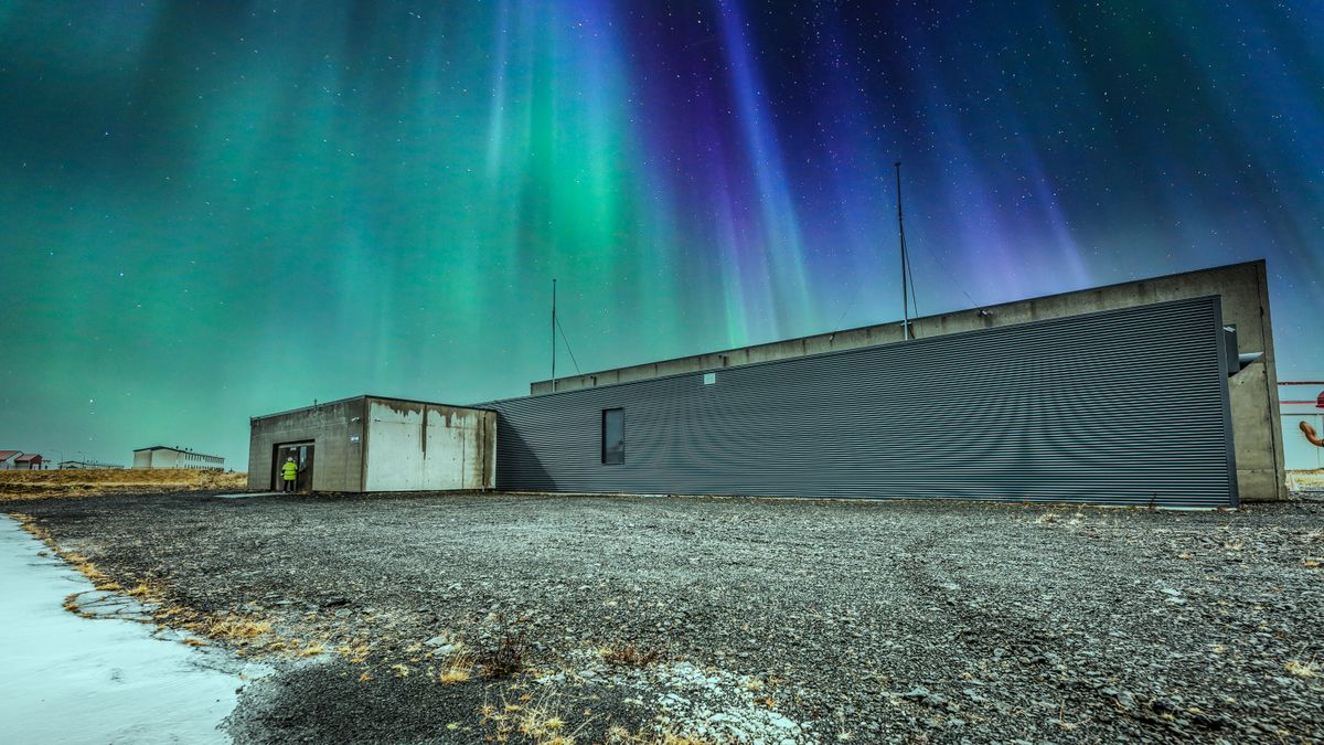 Verne data centres in Iceland under the Northern Lights