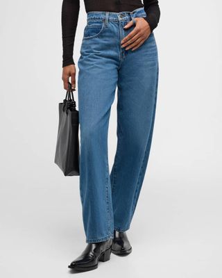 Low Slung Barrel Jeans