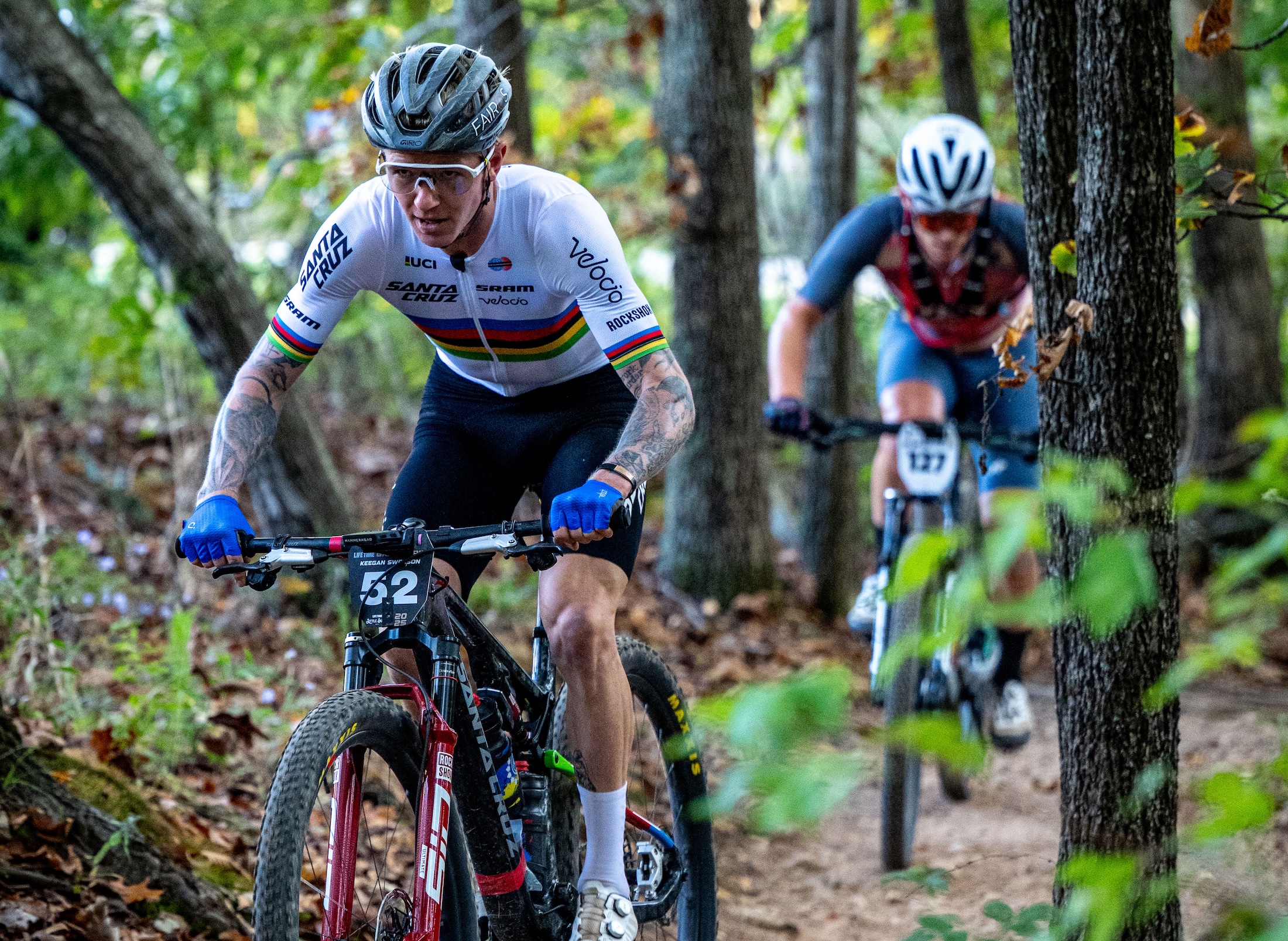 Keegan Swenson competes at 2025 Little Sugar MTB, where he finished 12th