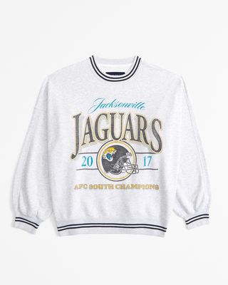 Jacksonville Jaguars Graphic Oversized Sunday Crew