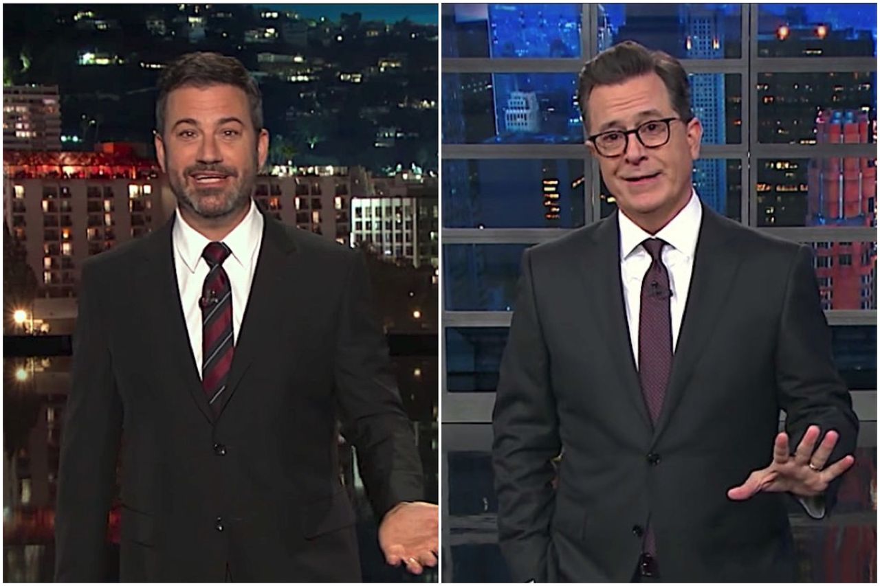 Kimmel and Colbert on Trump free press attacks