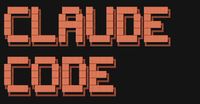 Claude Code written in orange letters