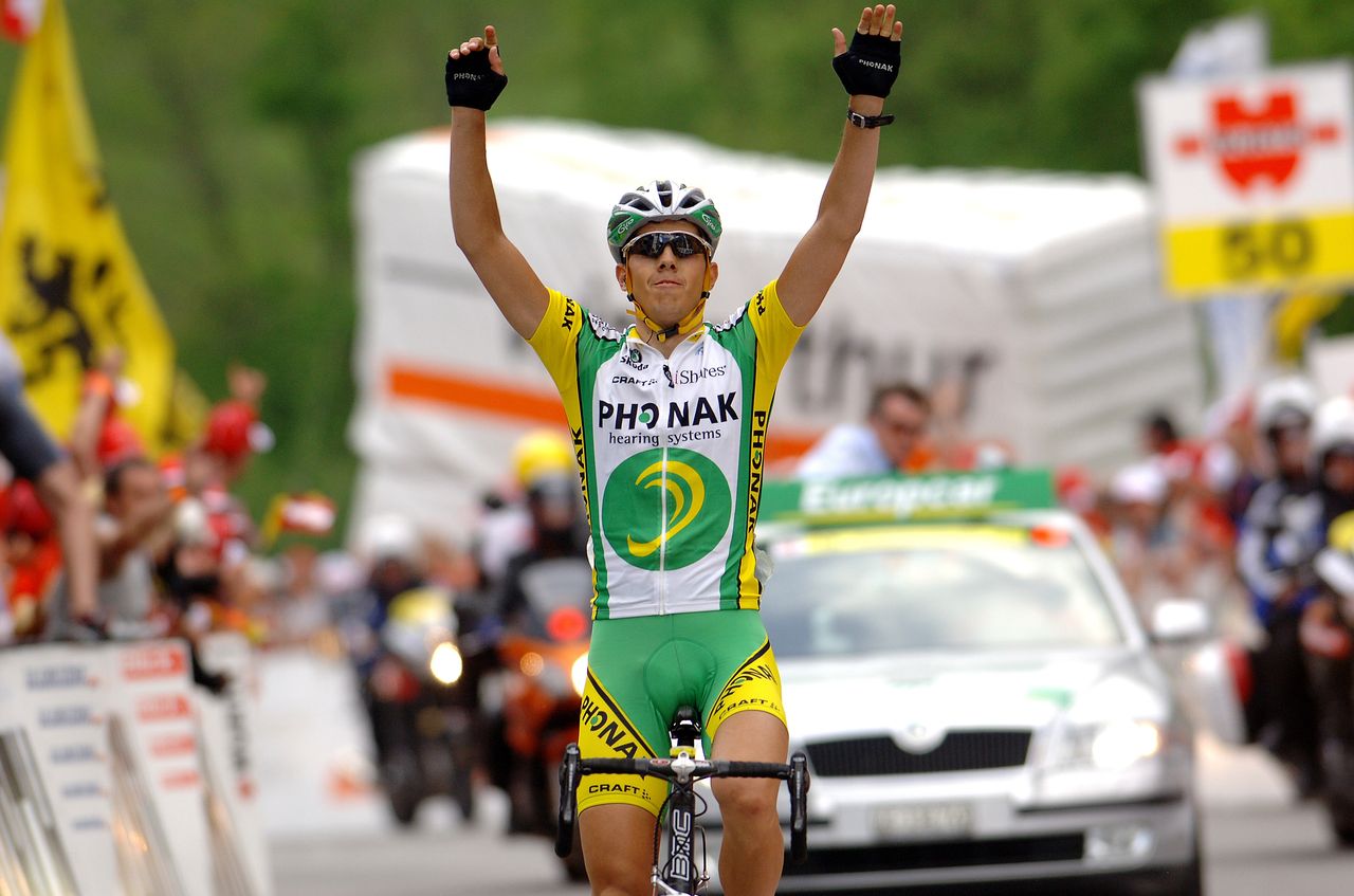 Steve Morabito wins stage 5 of the 2006 Tour de Suisse in Leukerbad