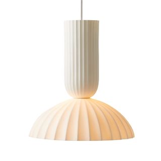 White porcelain pendant light