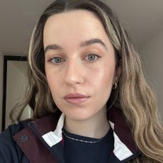 Deputy beauty editor Grace Lindsay testing the Dr. Dennis Gross DermInfusions Lip Tint