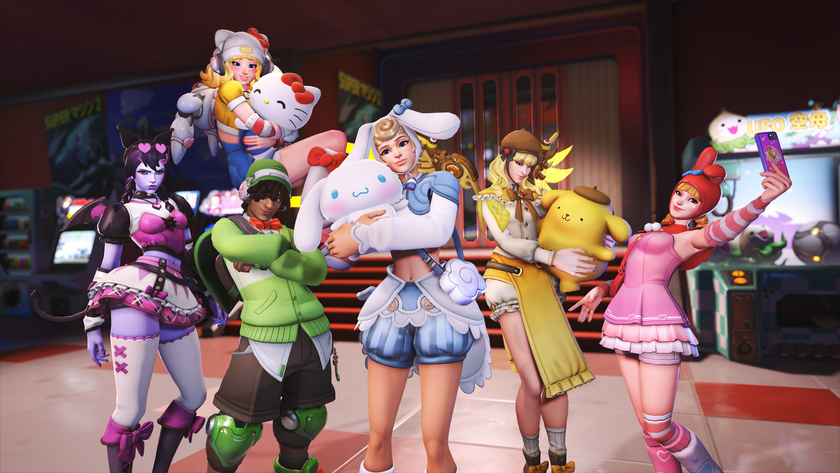 Overwatch characters dress like Sanrio mascots