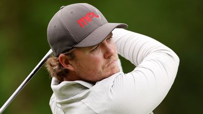 Eddie Pepperell takes a shot at the 2023 Soudal Open
