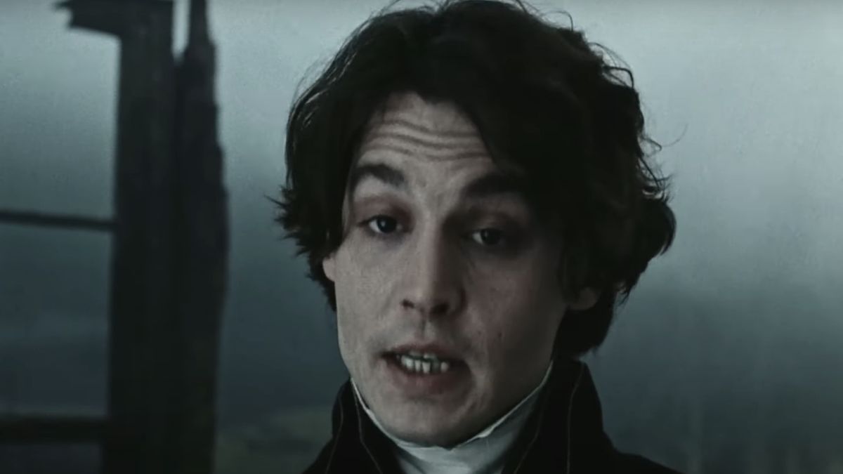 Johnny Depp as Ichabod Crane speaking in Sleepy Hollow