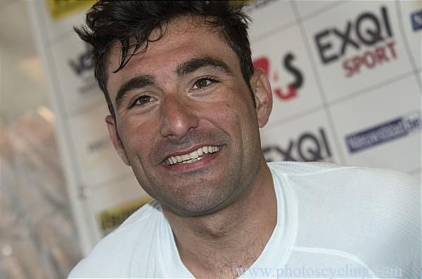Francesco Chicchi getting cleaned up