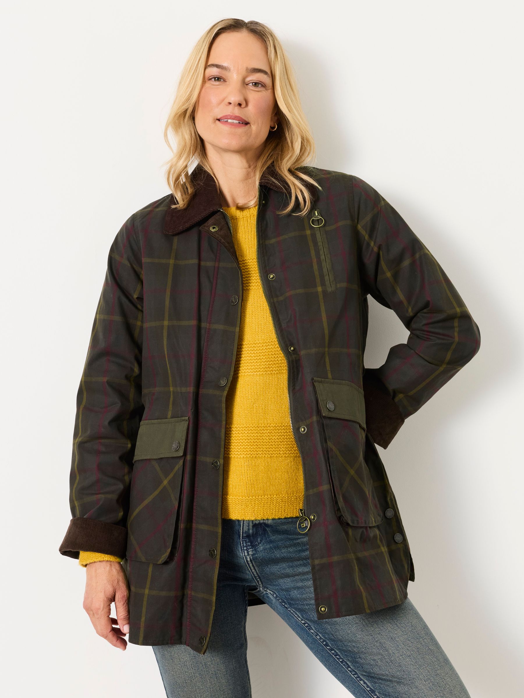 Kent Green Check Barn Jacket - Size 6
