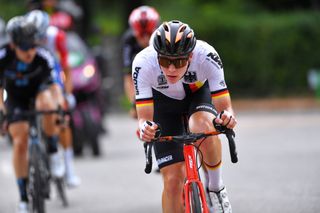 SAINTVULBAS FRANCE JULY 30 Georg Steinhauser of Germany and Team Germany U23 in the Breakaway during the 33rd Tour de lAin 2021 Stage 2 a 136km stage from Lagnieu to SaintVulbas tourdelain on July 30 2021 in SaintVulbas France Photo by Luc ClaessenGetty Images