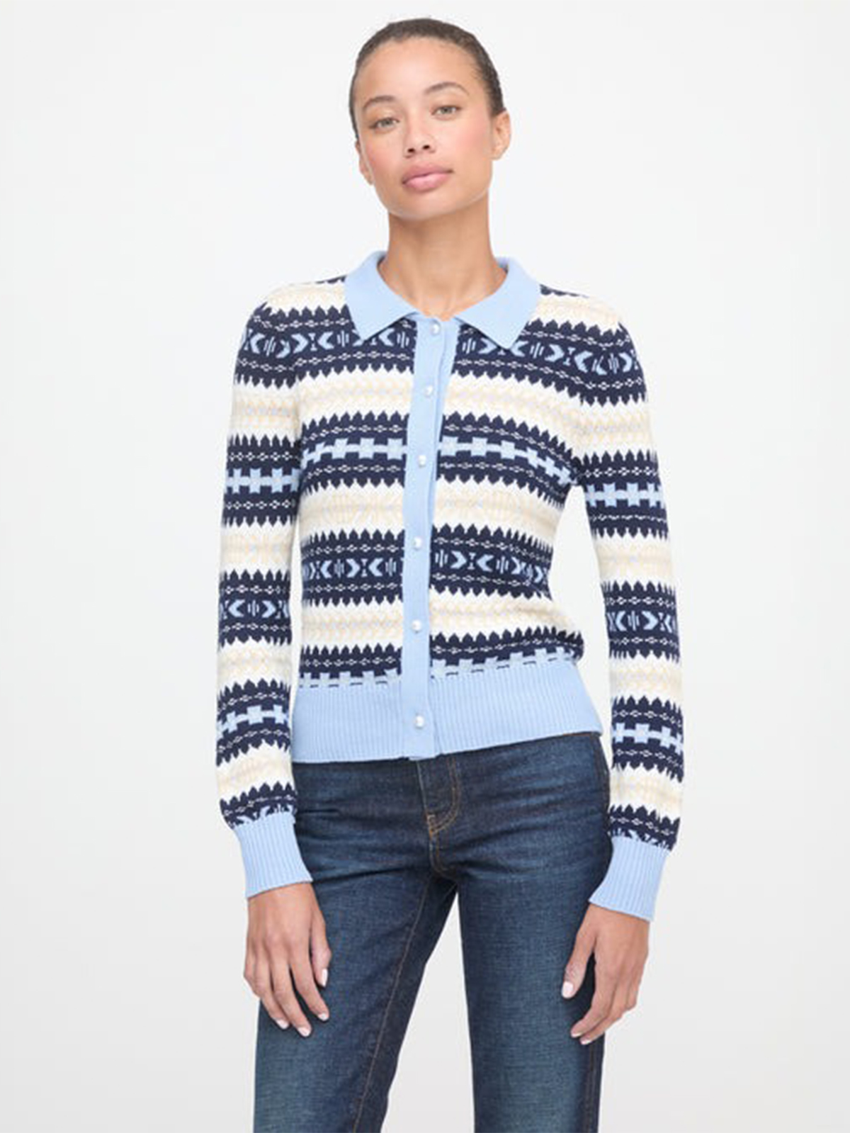 The Mairead Cardigan - Blue Multi