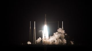 An Atlas V rocket launches Boeing's CST-100 Starliner on its first uncrewed test flight to the International Space Station. The rocket lifted off from Space Launch Complex 41 at Cape Canaveral Air Force Station in Florida on Dec. 20, 2019 at 6:36 a.m. EST (1136 GMT).