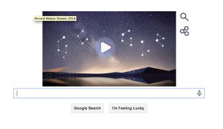 Perseid Meteor Shower Google Doodle