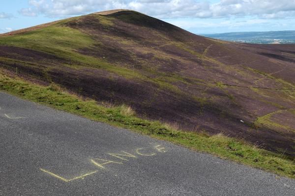 The first category climb of Mount Leinster was the major climb on stage one.