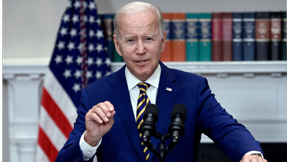 Joe Biden making an announcement
