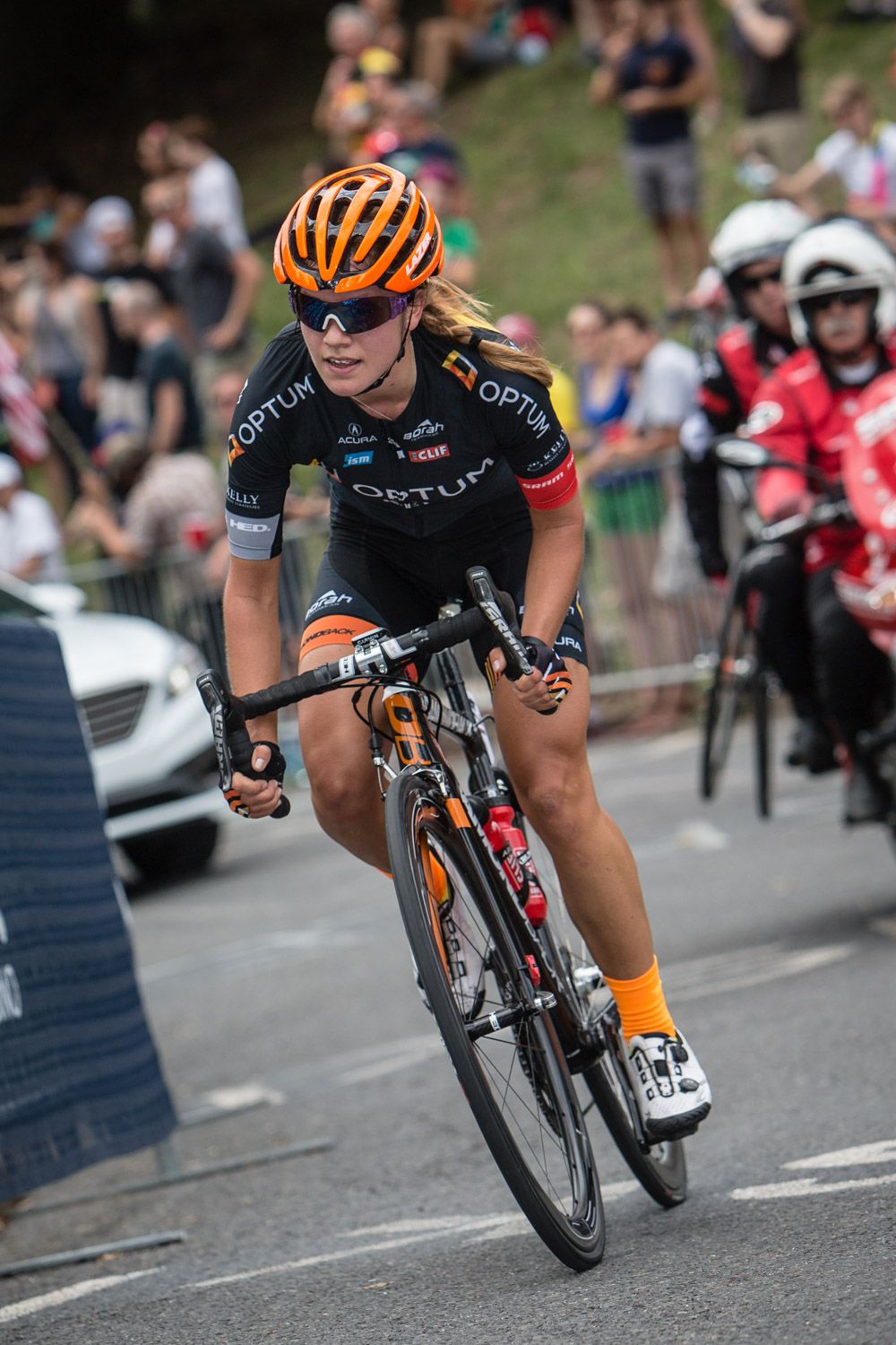 Jasmine Glaesser (Optum) by herself on Lemon Hill