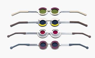 colourful pairs of glasses