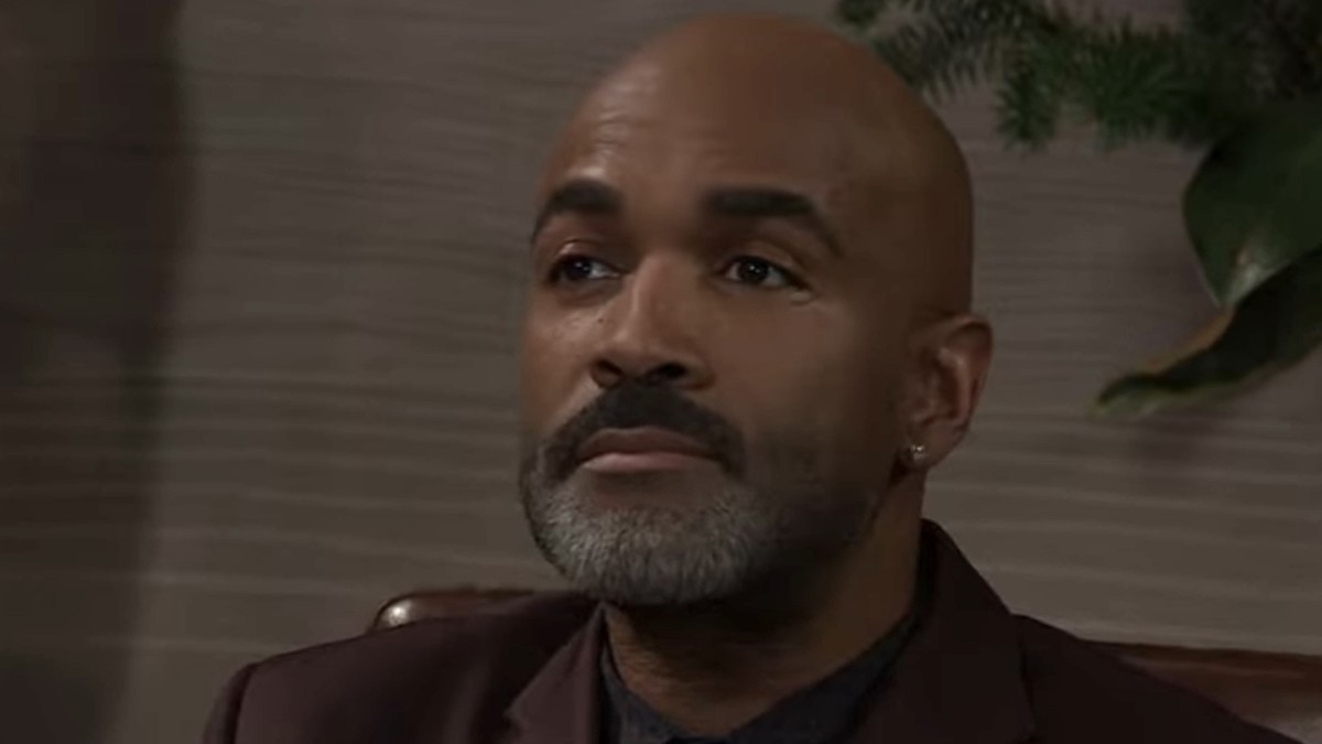 Donnell Turner as Curtis thinking in General Hospital 