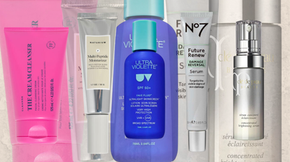 Skin Rocks Cream Cleanser, Naturium Moisturiser, Ultra Violette SPF, No7 Future Renew Serum