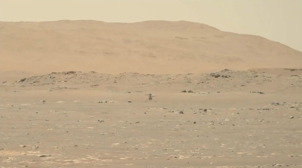 NASA’s Ingenuity helicopter aced an ‘absolutely beautiful flight’ on Mars. Here’s the video.