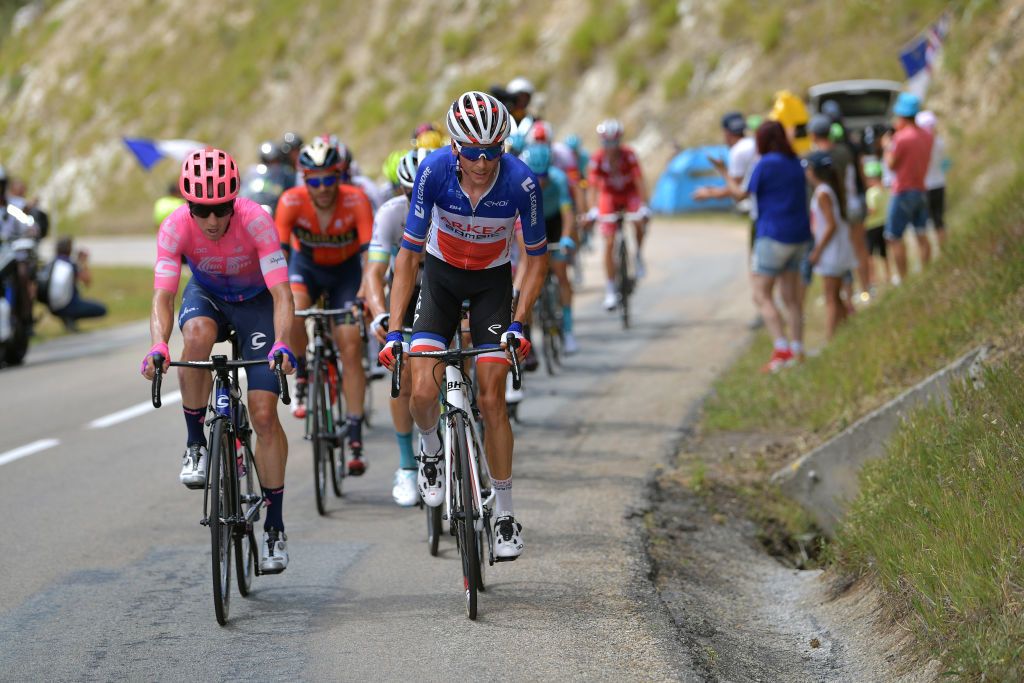 French champion Warren Barguil in the breakaway