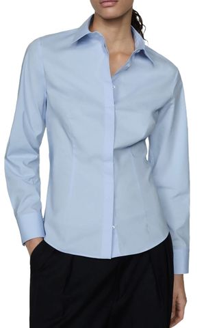 Fitted Button-Up Shirt