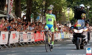 Alberto Contador (Tinkoff-Saxo) wins stage 3 and moves into Route du Sud overall lead