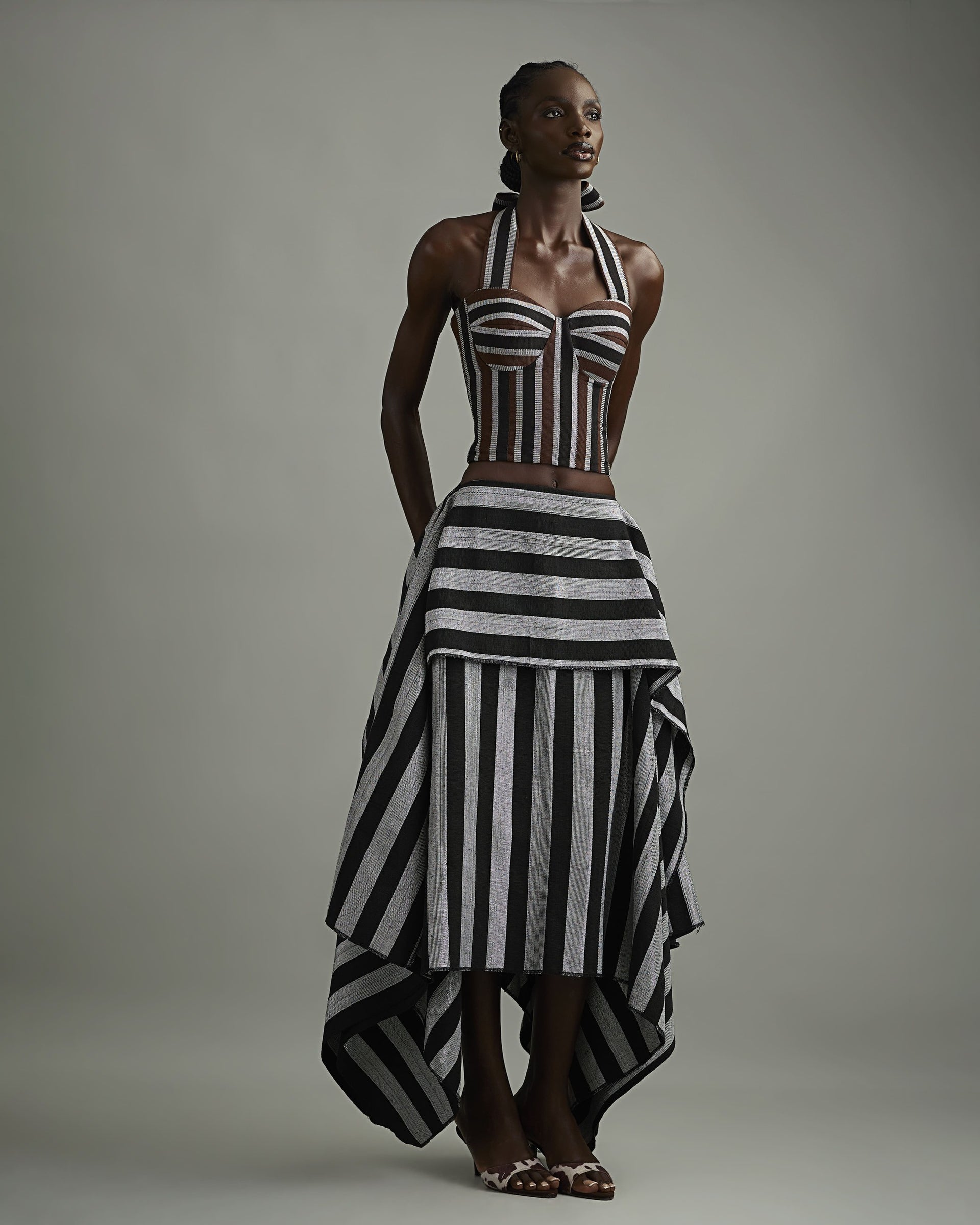 Mowa Top in Silver - S