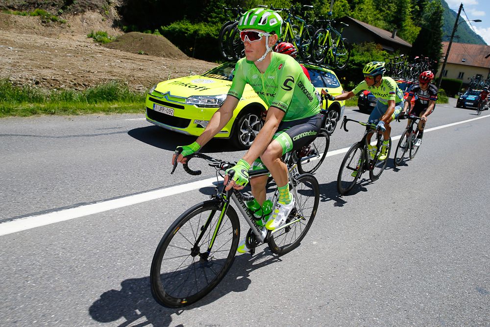 Pierre Rolland rides during stage 1 at Criterium du Dauphine.
