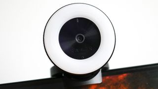Razer Kiyo webcam with light on