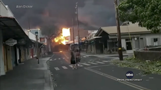 Lahaina, Maui, on fire
