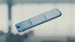 iPhone Air floating in Apple commercial