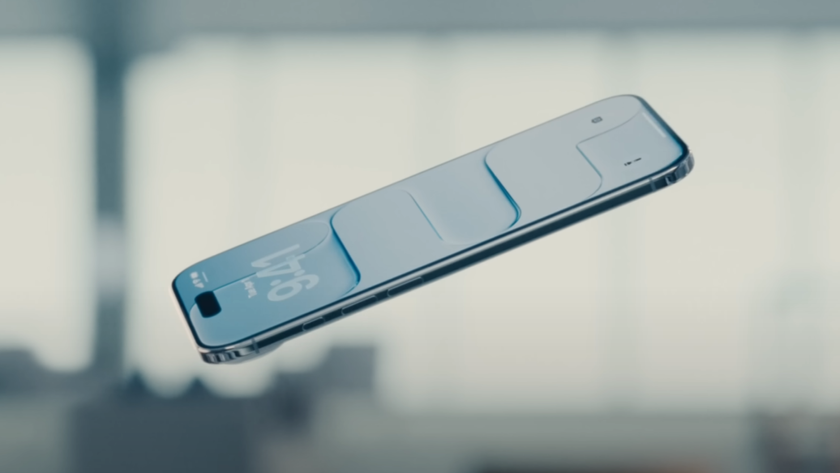 iPhone Air floating in Apple commercial