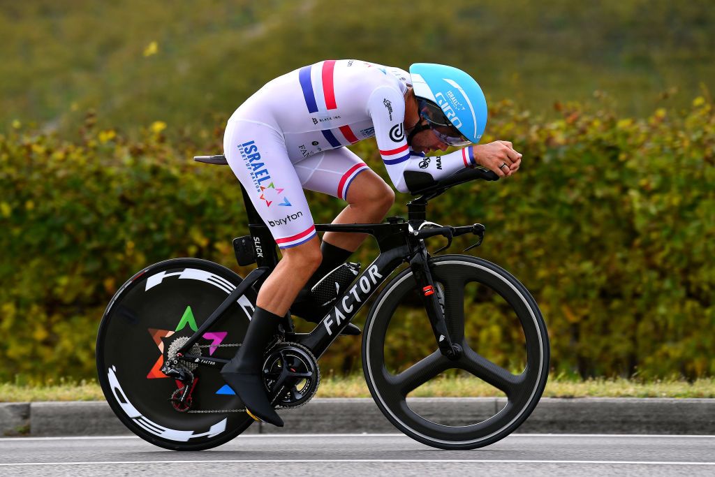Alex Dowsett during the stage 14 time trial at the Giro d'Italia