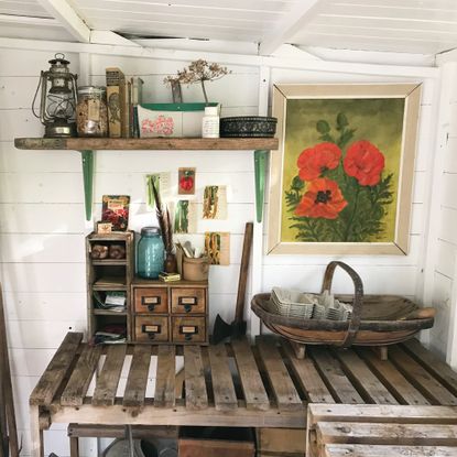 chic shed makeover